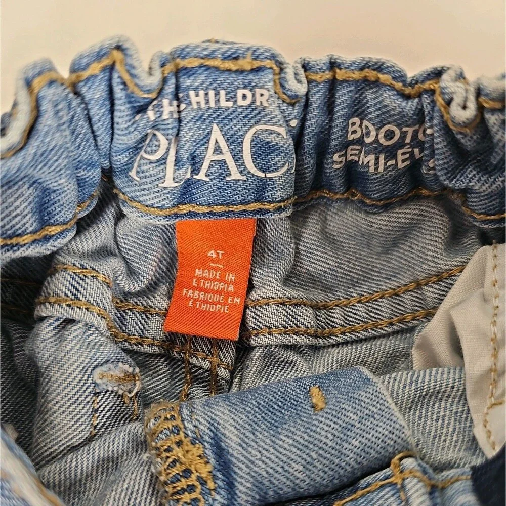 The Children's Place Kids 4T Bootcut Semi Evasee Jeans Adjustable Waist
